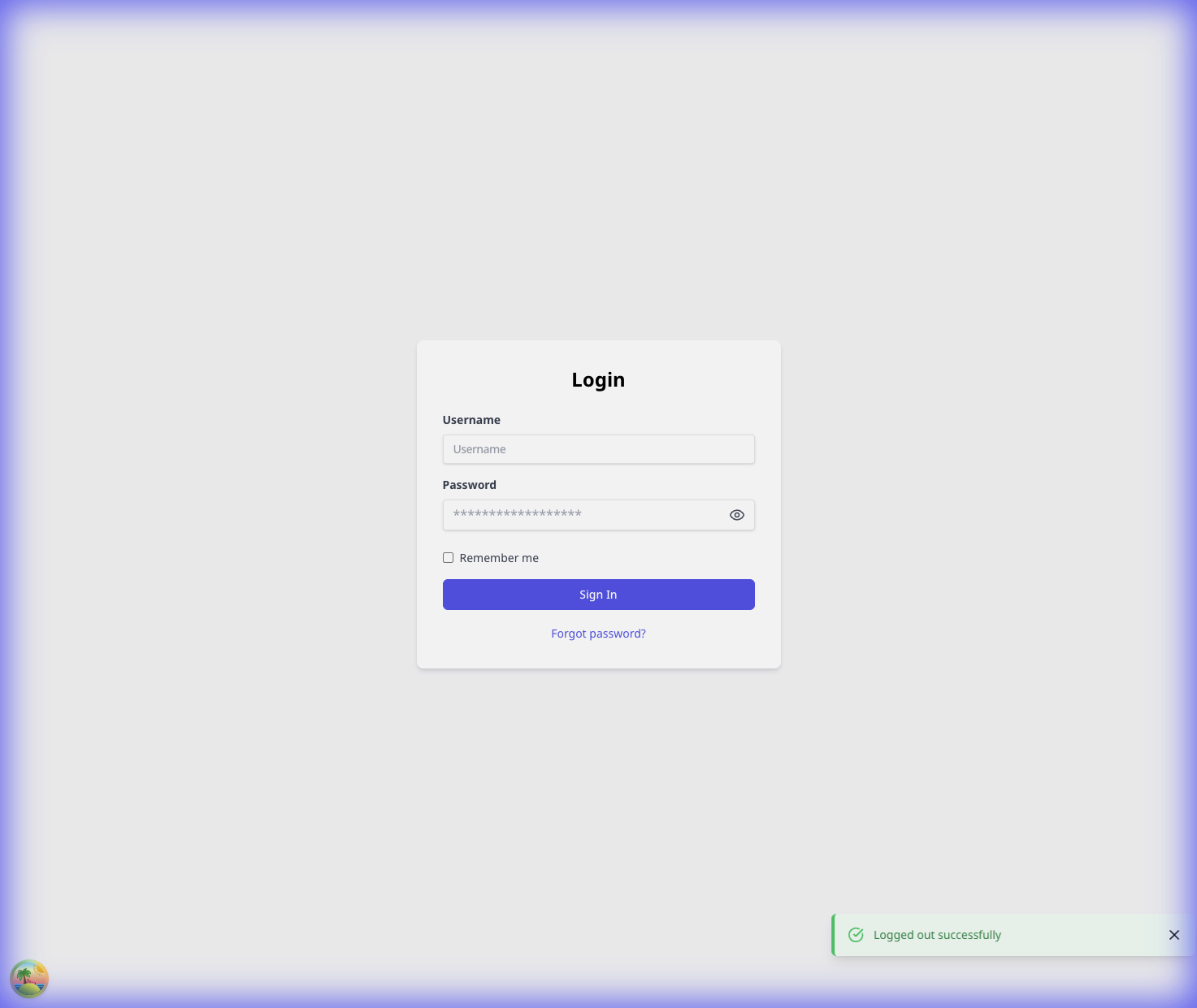 Login Page
