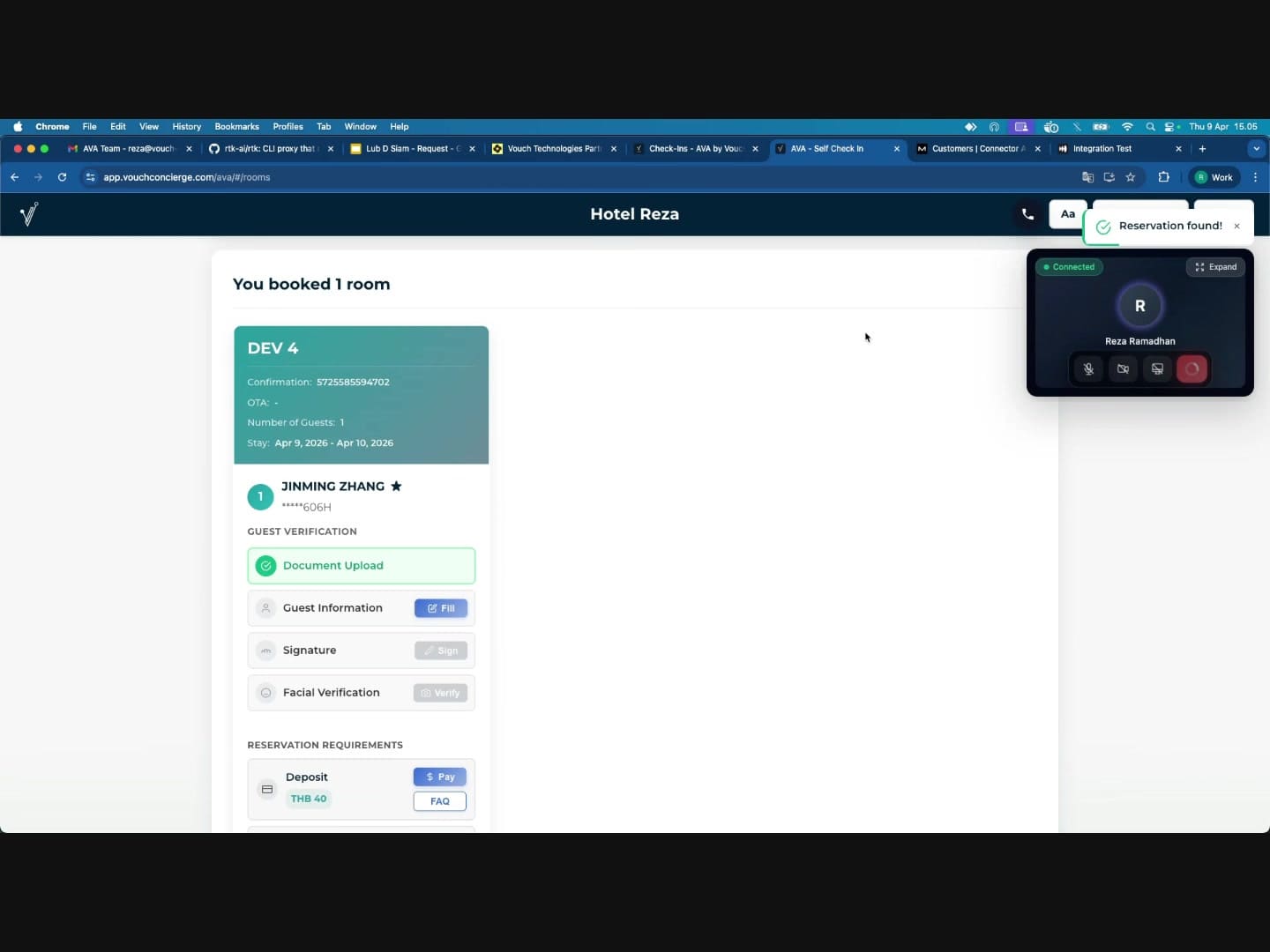 ទំព័ររបស់ភ្ញៀវបន្ទាប់ពី document override -- Document Upload ឥឡូវបង្ហាញសញ្ញាធីកពណ៌បៃតង
