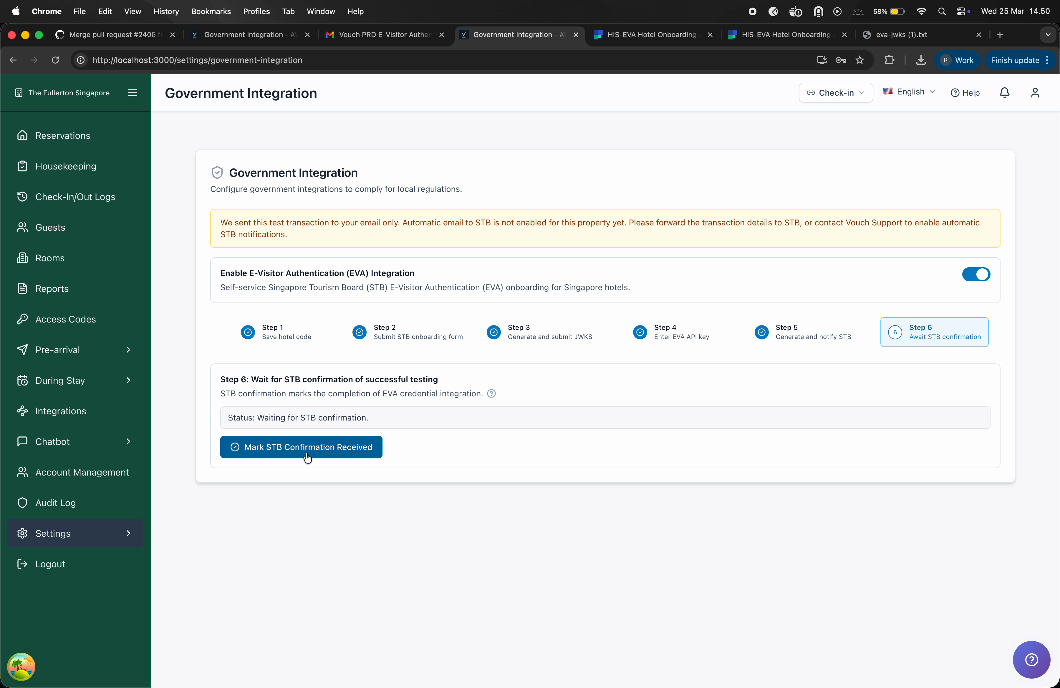 All steps completed showing successful onboarding