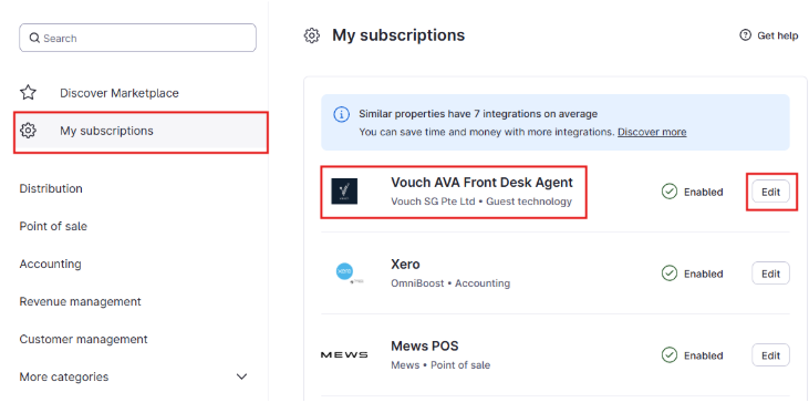My Subscriptions with Vouch AVA